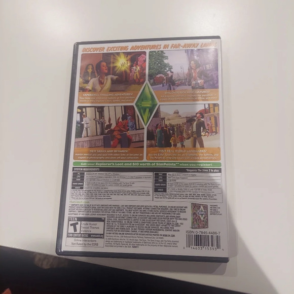 The Sims 3 World Adventures Pc Win7 Physical Cd Rom computer game Expansion - Picture 2 of 3
